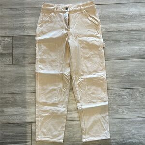 Wilfred Free Cream Cargo Straight Leg Pants